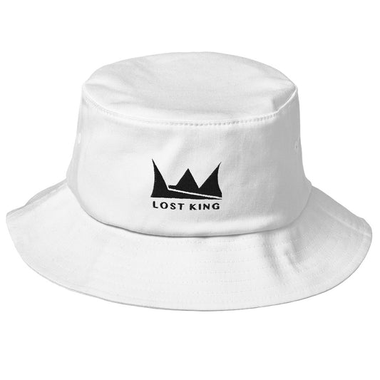 Lost King Old School Bucket - White/Black